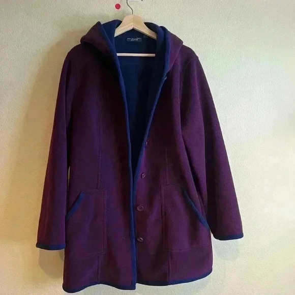 Susan Graver Weekend Fleece jacket coat L - Picture 1 of 6